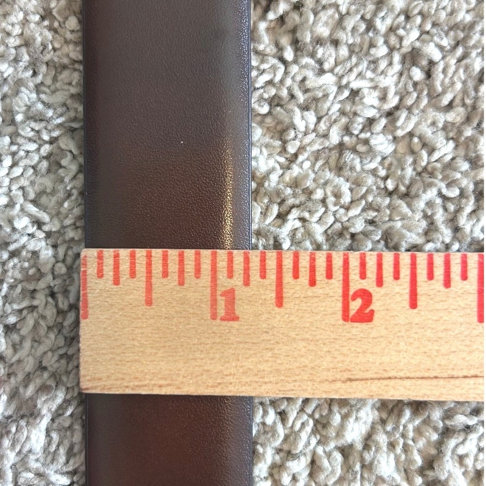 Boconi Men's Brown Leather Made Nashville Brown Genuine Leather Belt Size 36 - Picture 6 of 8